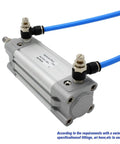 Aluminum Standard Air Cylinder With 40mm Bore DNC 40 Series Double Acting Pneumatic Cylinder PPV A Built Tough