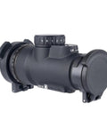 MRO SD Patrol 1x25 Red Dot Sight With Adjustable LED 2 MOA Red Dot side view, sealed housing, capped lenses.