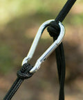 Steel carabiner and rope for Neolite Single Camping Hammock Ultra Lightweight Portable Nylon Parachute Hammock For Backpacking Travel