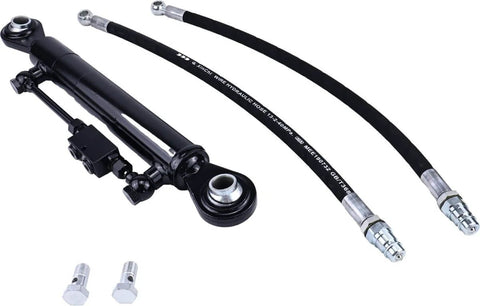 Adjustable Cat 2-2 Hydraulic Top Link With Locking Block, Includes Two Hoses And Two Way Check Valve Hydraulic Cylinder, Rugged Workhorse