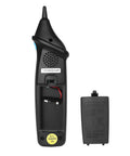 Back view of Non Contact Voltage Detector Pen AVD06 12-1000V with battery compartment and cover removed.
