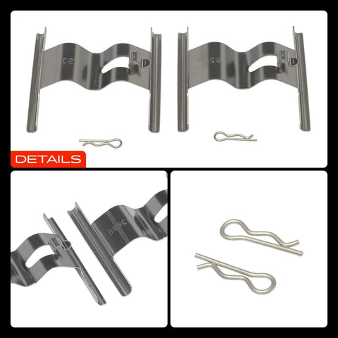 Premium Rear Disc Brake Hardware Kit For Audi Q7 2007-2015 And VW Touareg 2004-2010 With Four Piston Calipers And V10 Engine Smooth Stopping Power And Long Lasting Durability For Your Ride Ready To Roll rear cotter pins and snap springs