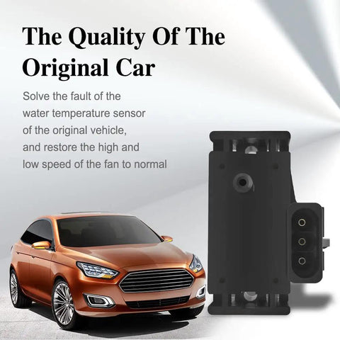 MAP Sensor Replacement For OE 12569240 16137039 16017460 SU105, aftermarket black plastic car sensor shown with sedan
