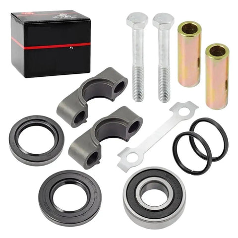 Steering Head Bearing Kit With Steering Stem Bushing Collar And Oil Seal For Banshee Grizzly Warrior YFM125 YFM250 YFM700 YFZ450 ATV