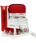 All Purpose Snake Bite Kit For Humans And Pets With Venom Extractor Pump, Rattlesnake And Bee Sting First Aid For Hiking And Camping, Ultra Portable Suction Venom Remover For Outdoor Safety, includes suction cups and bandages.