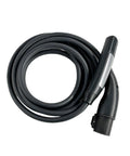 Heavy Duty Portable Ev Charger Extension Cable 48 Amp 5 Meter Power Cord coiled with a durable black exterior.