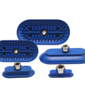 SAOF Oval Silicone Suction Cup 100X50 NBR Pneumatic Manipulator Gripper for Industrial Automation, blue rubber accessories.