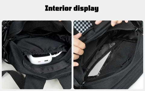 9L Mini Backpack For Men And Women, Lightweight Waterproof Daypack interior compartments and zipper pocket detail