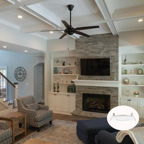 Super Sleek 4 Inch Led Recessed Downlights Delivering Dope Adjustable Cct With Smooth Flat Trim For Rapid Ceiling Fixes In Tight Corners Comes Ready As A Solid Twelve Pack For Zero Hassle Home Makeovers