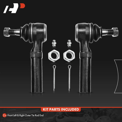 Front Outer Tie Rod End Fits Chrysler Neon 2000 2002, PT Cruiser 2001 2010, Dodge Neon 1995 2005 SX 2.0 2003 2005, Plymouth Neon 1995 2001 Left and Right Replacement, kit parts included