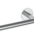 Infinite Elegance horizontal and vertical toilet paper holder in polished stainless steel, premium 304 stainless, wall-mounted view.