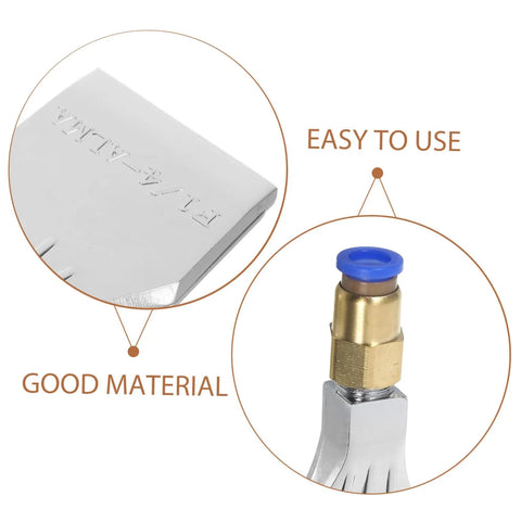 Heavy Duty Industrial Compressed Air Nozzle Spray Attachment with aluminum tip, designed for blower systems and compressors.