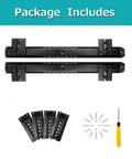 Heavy Duty Metal Ball Bearing Drawer Slides With Whisper Quiet Operation For Keyboard Trays And Cabinet Drawers, 1 Pair For Under Desk Keyboard Shelf, Perfect For Your Home Office Setup And Pro Grade DIY Projects. package includes slides, screws, and screwdriver