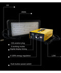 Pro Grade 1500W UV Resin Curing Light With Smooth Stepless Dimming And Hella Fast Shadowless 365Nm 395Nm Rays with digital display.