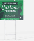 Double Sided Customizable Outdoor Yard Sign Made From Corrugated Plastic With Metal H Stake For Biz Garage Sale Home Office Use Easy To Design And Read 18x24 Inches