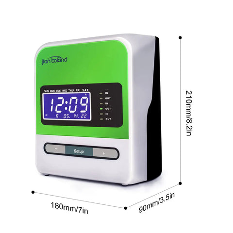 No Sweat Real Deal Employee Thermal Time Clock For Small Business Automatic Punch Terminal, 210mm x 180mm size.