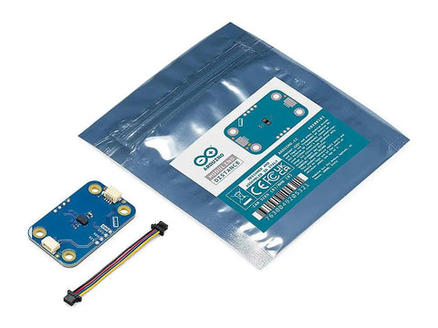 Time Of Flight Proximity Sensor Module For Microcontroller Projects Plug And Play Qwiic Compatible Distance Sensor With Accurate Non Contact Measurements For Robotics And DIY Electronics, blue PCB with cable and package