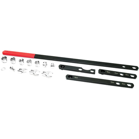 Serpentine Belt Tool Set 16 Piece For Spring Loaded Pulleys Easy Removal And Installation Fits Hex Sizes 13mm 14mm 15mm 16mm 18mm