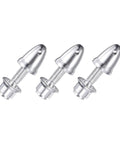 RC Plane Propeller Spinner Adapter Set 4mm To 6mm Shaft Aluminum Silver Fits Brushless Motors And Speed Controllers Durable 3 Pack