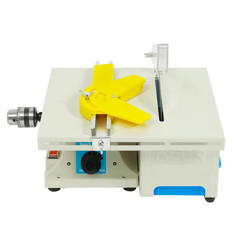 Heavy Duty Mini Table Lapidary Saw For Precision Rock Cutting And Jewelry Polishing Featuring A Sick 750W Pure Copper Motor and Variable Speed Control.