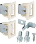 3 Pack Dryer Door Latch Strike Kit Replacement For Whirlpool Kenmore Maytag GE Frigidaire Dryers Replaces Parts shown