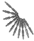 Rock Solid 10 Piece Double End Screwdriver Bit Set Made From High Speed Steel With Hex Shank For Electric Drills And Hammers Plus CNC Machined Hardware Tool Kit For Tough Jobs, 10 double-end bits on white