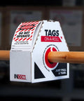 All Weather Lockout Tags On A Roll Built Tough As Nails For Rough Job Sites, 10mil DuraPly stock dispenser box with tags.