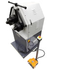 Heavy Duty Electric Three Roller Pinch Bend Machine With 2 Inch Rollers And 220V Power for bending stainless steel plates.