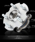 Rear Wheel Bearing Hub Assembly With ABS Sensor Plug And Play For Scion IM TC Lexus NX HS250H Toyota RAV4 C-HR Corolla IM FWD 06-21