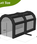 Inflatable Baseball Hitting Cage With Blower For Backyard Practice, black tent dimensions 20Ft L x 10Ft W x 10.5Ft H