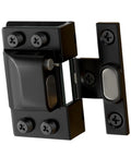 Top Notch Hydraulic Frameless Glass Door Hinge for Shower Replacement, adjustable 5-8mm, black rust-resistant U-shaped clip