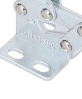 Heavy Duty Toggle Clamps For Welding Woodworking Sheet Metal Work Holding Fixture With Plastic Handle Lever Mechanism, showcasing metallic base and hinge.