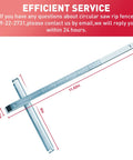 Dead Straight Rip Fence 49-22-2731 Replacement Compatible With Milwaukee M18 Fuel 2731 And 2732 Circular Saws, 11.02in length