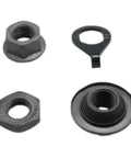 Components of Rear Bicycle Hub Axle 180 Mm 7.08 Inch 3/8 Inch 26TPI Black Easy Install And Quick Disassembly For Multi Speed Bikes