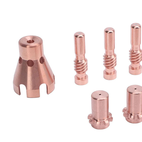 Dope Welding Consumables Kit For 100L And Tweco Mini Guns Featuring brass nozzles and contact tips for MIG welding.