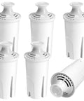 Six Pack Replacement Water Filter Kit For Pitchers And Dispensers That Fits Brita OB03 Classic 35557 Mavea 107007