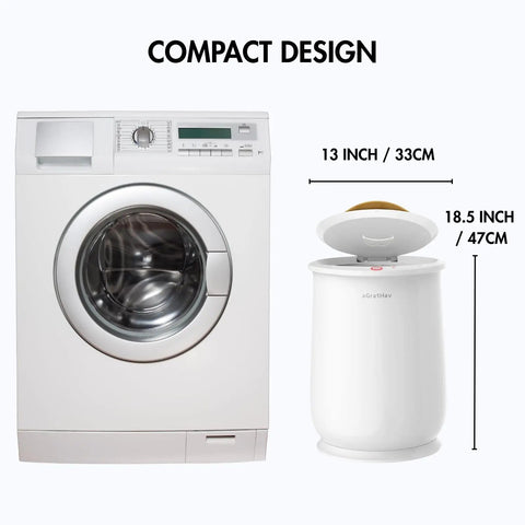 Bucket Style Towel Warmer Ultra Large Capacity 450W For Bathroom ETL Certified FCC Approved next to washing machine