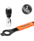 Bike Crank Extractor Puller Set With 16mm Spanner Wrench For Square Thread Taper Crank Arms And Cranksets Easy Install And Smooth Operation