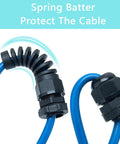 All-In-One Cable Gland Kit Set With 38 Pieces Covering PG7 Through PG21 Waterproof 3-18mm Nylon PA66 strain relief cable glands with blue cable