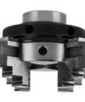 Solid 50mm Mini 4 Jaw Lathe Chuck Portable Reversible Manual Clamping Tool For Woodworkers Nifty Turnery Accessory close-up.