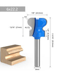 Kick It Up A Notch With This Double Finger Molding Router Bit! 6mm shank cutting tool with smooth wood profile design.