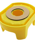 22mm Plastic Emergency Stop Button Protective Cover Large Yellow Shield Anti Accidental Activation For Machine Tools Textile Electronics And Light Industry 81 By 65.5 By 39 mm Durable PC Material
