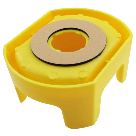 22mm Plastic Emergency Stop Button Protective Cover Large Yellow Shield Anti Accidental Activation For Machine Tools Textile Electronics And Light Industry 81 By 65.5 By 39 mm Durable PC Material