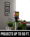 50 Ft Red Self Leveling Cross Line Laser Level With Horizontal And Vertical Lines in indoor setting