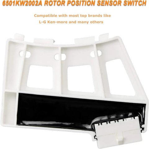 Washer Rotor Position Sensor Assembly Dope Replacement For LG Hall Sensor Easy Install Replaces 6501KW2002B PS3529186 4962510 AP4440680 Compatible With 6501KW2002A MPS RPS Motor Position Sensor