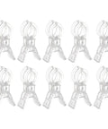 Heavy Duty Balloon Clamps Secure Airtight Seal For Arch Decorations, Prevents Deflation, Holds Tens Of Helium Or Latex Balloons Perfect For Party Backdrops And Events Without Messy Tape Strips, 10 clear plastic clips