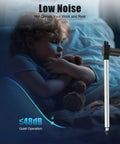 Heavy Duty 12V DC Linear Actuator Delivering 6000N Force And 500Mm Stroke For Adjustable Desk Lifts beside a sleeping child.