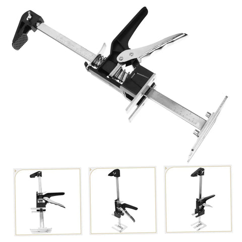 No Fuss Heavy Duty Manual Furniture Lifter 2 Pack Appliance Jack with metal and plastic frame for cabinetry and tile work.