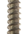 Top Shelf Hella Tough Spanner Security Pan Head Sheet Metal Screws, Diameter 14 By 1 Inch, stainless steel detail shot.