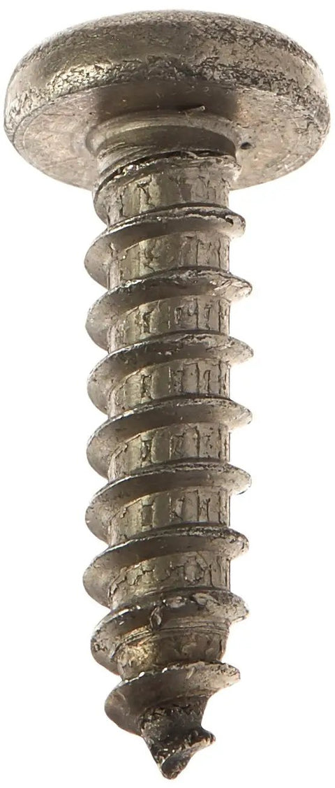 Top Shelf Hella Tough Spanner Security Pan Head Sheet Metal Screws, Diameter 14 By 1 Inch, stainless steel detail shot.